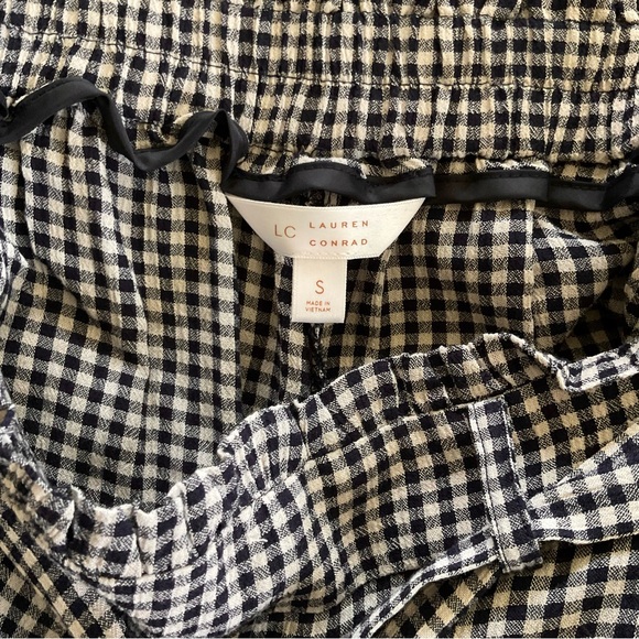 Lauren Conrad Plaid Wide-Leg Cropped Pants with Tie Waist - Picture 6 of 7